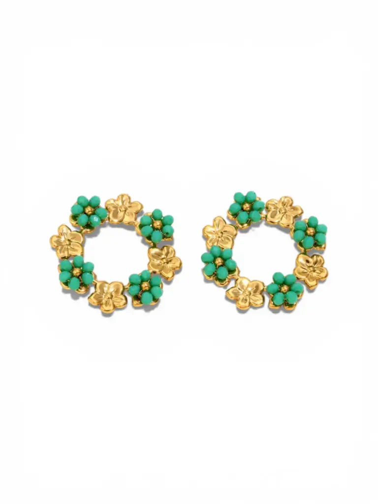 BOUCLES D'OREILLE SBO5007 (Vert)
