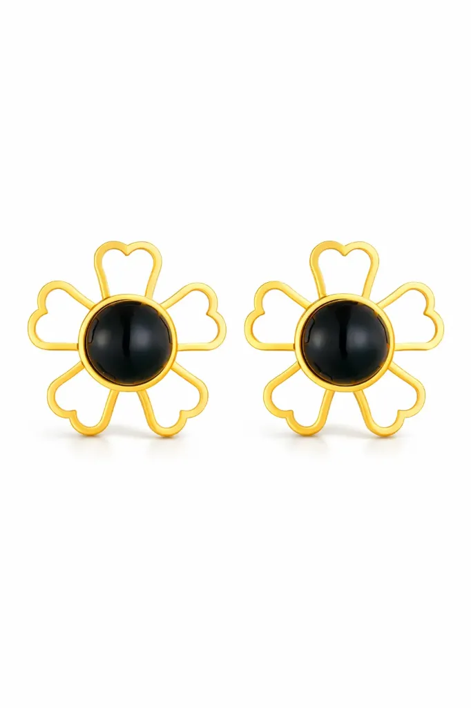 BOUCLES D'OREILLE SBO5078 (Noir)