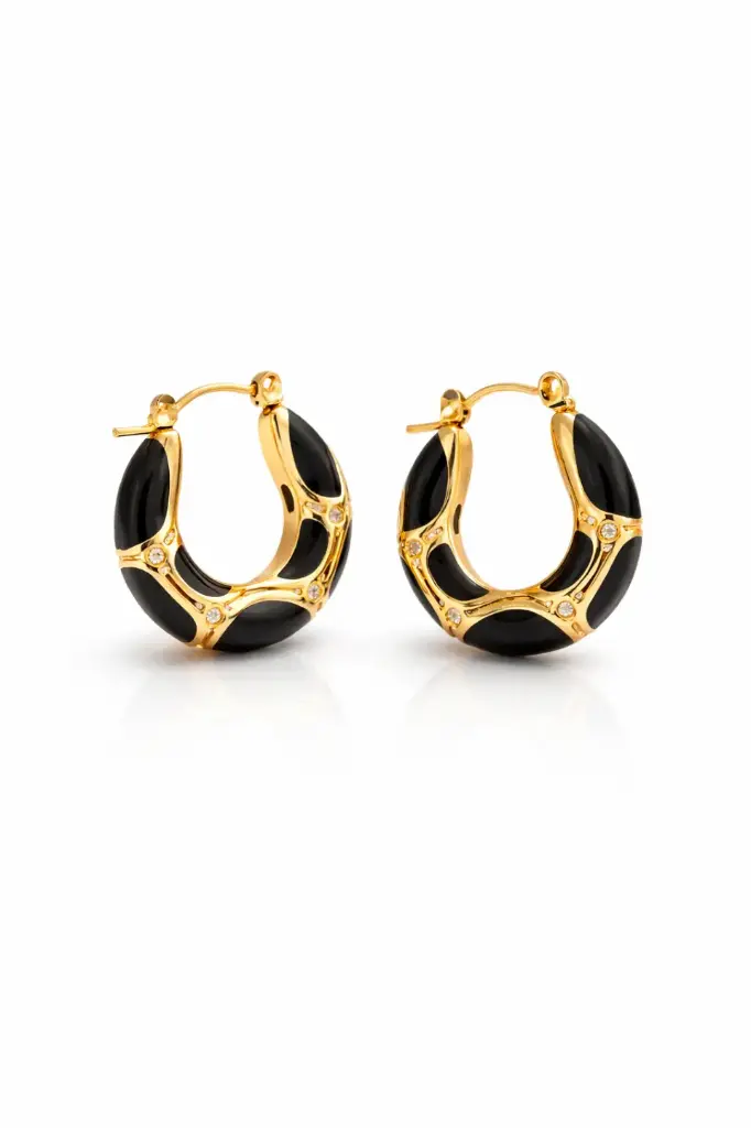 BOUCLES D'OREILLE SBO5107 (Noir)