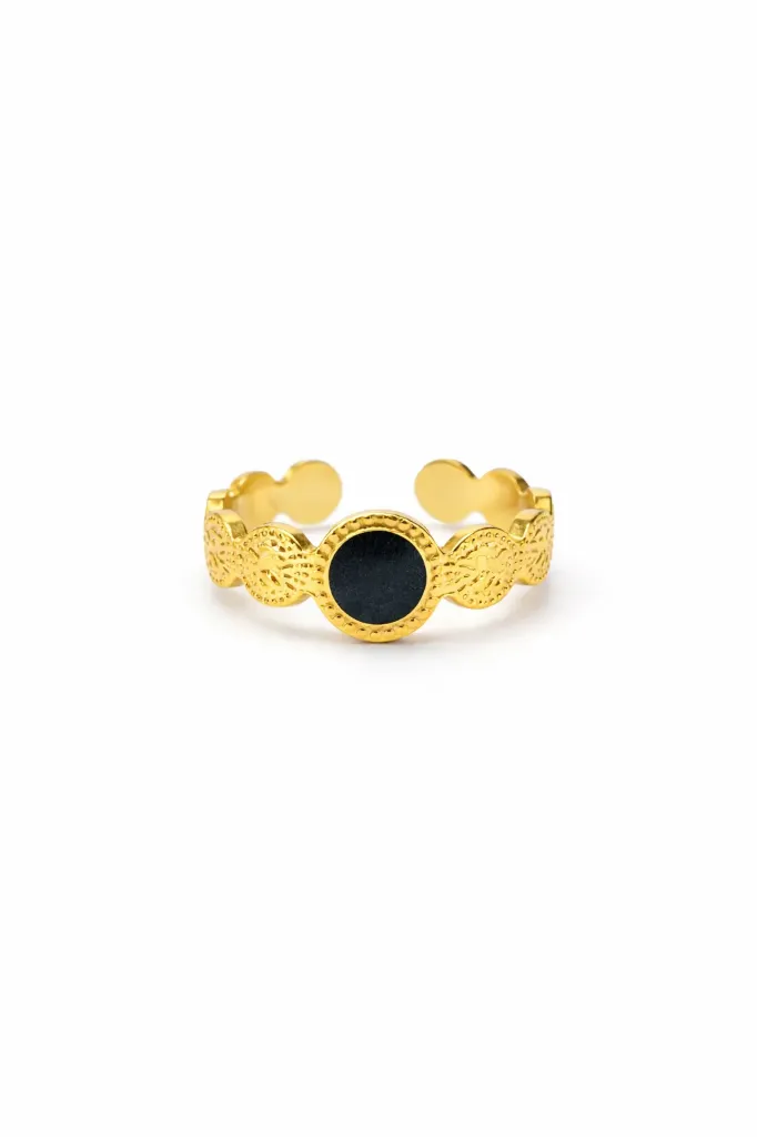 BAGUE SBA2073 (Doré / Noir)